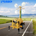 High quality metal halide trailer mobile generator lighting tower for night construction FZMTC-1000B